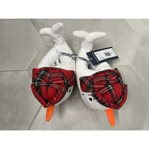 Vineyard Vines XS Childrens Snowman Plush Whale Slippers